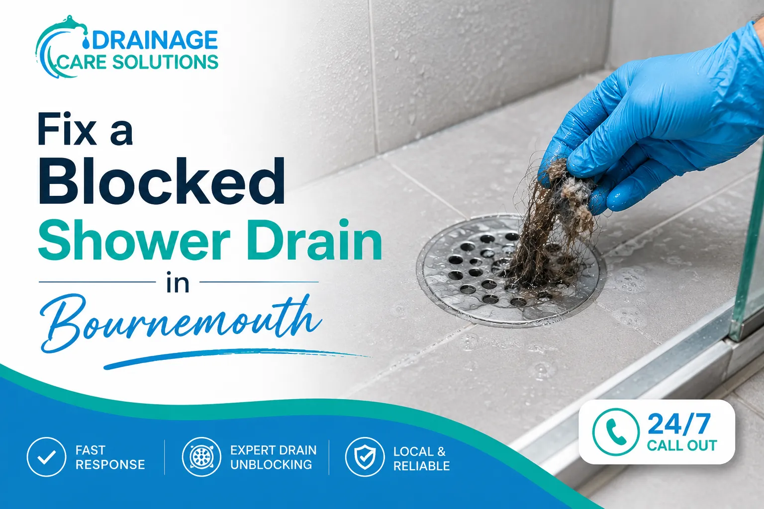 How to Fix a Blocked Shower Drain in Bournemouth | Best Guide