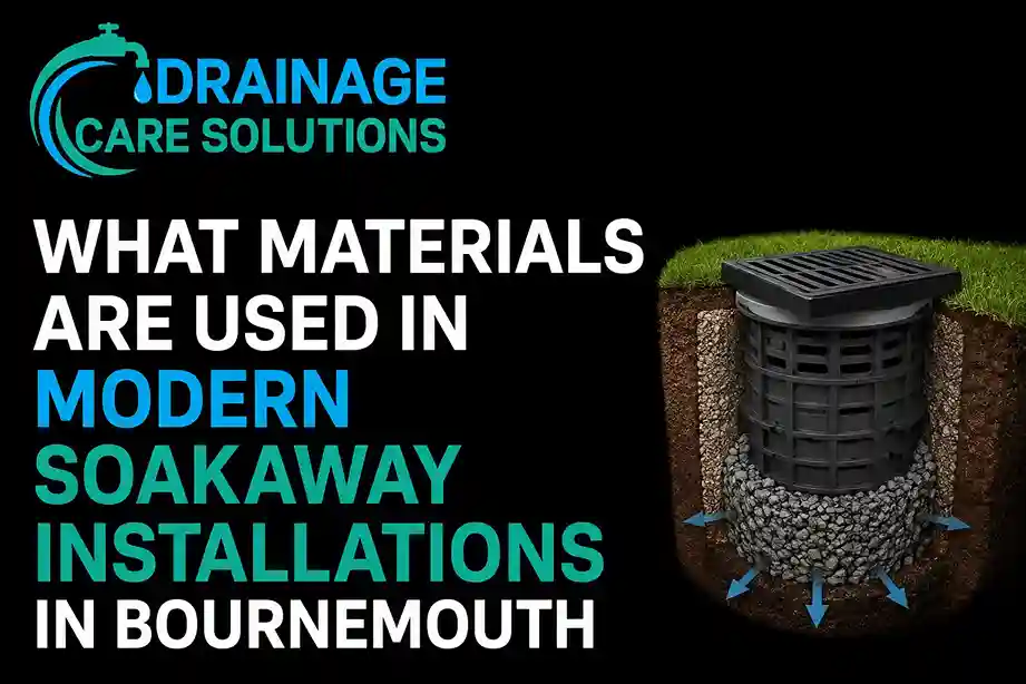 What Materials Are Used in Modern Soakaway Installations in Bournemouth?
