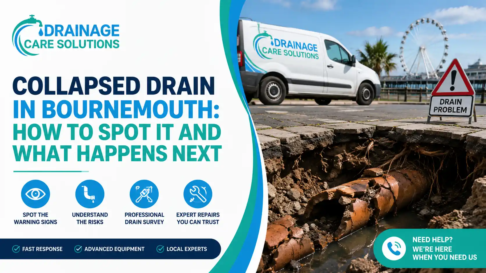 collapsed drain