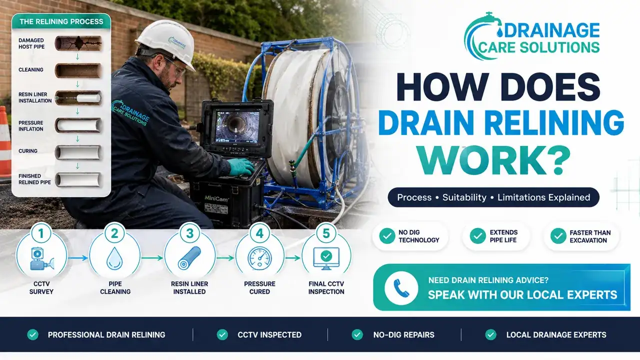 How Does Drain Relining Work? Process, Suitability and Limitations